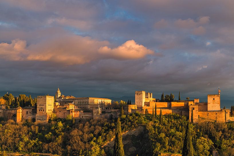 Une soirée à l'Alhambra, Grenade, Espagne par Henk Meijer Photography