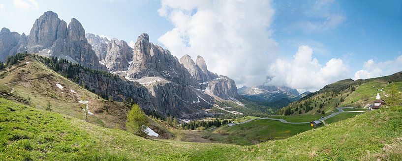 Alpenlandschaft Grödner Joch, Dolomiten Südtirol von SusaZoom