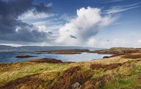 The beautiful, deserted nature of Scotland. Isle of Skye in Great Britain