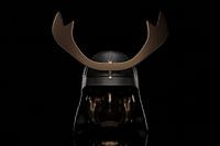 Samurai helmet in dramatic low key light
