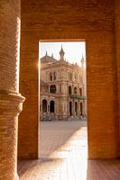 Blick über die Plaza de España (Sevilla, Spanien)