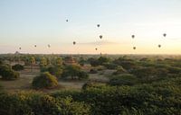 Hot Air Balloons above Bagan, Myanmar