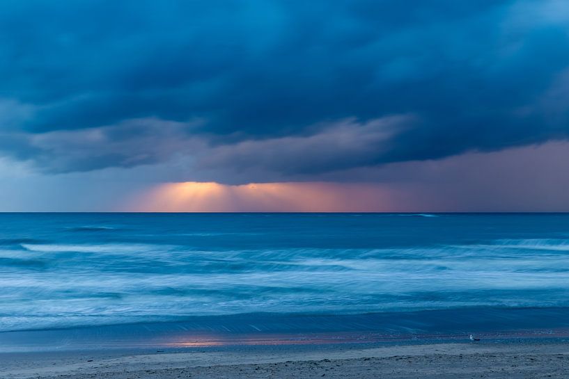 Beach Noordwijk at sunset by Yanuschka | Fotografie Noordwijk