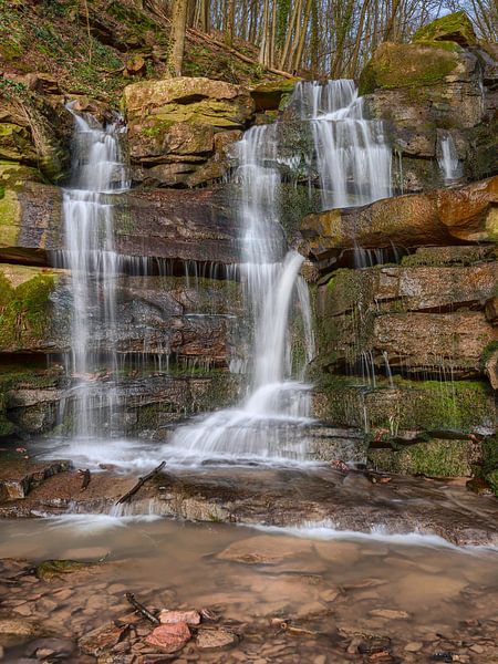 Wasserfall in der Margarethenschlucht von Uwe Ulrich Grün
