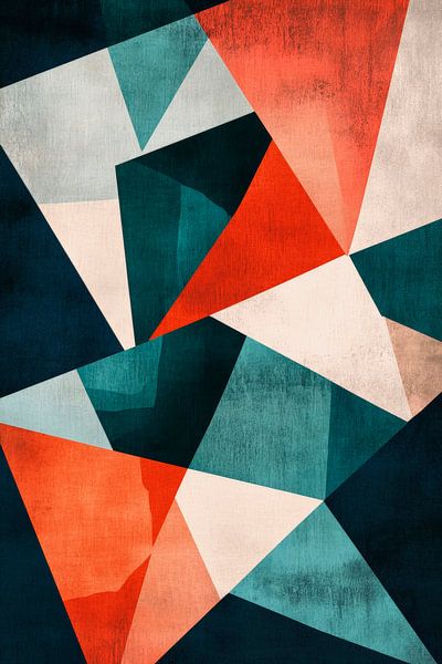 Geometry of colours - Abstract harmony by Poster Art Shop