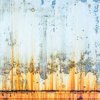 Rostig weiß und gelb