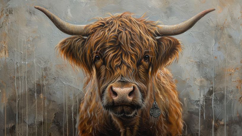 Onwankelbare Hooglander in Focus van Eva Lee