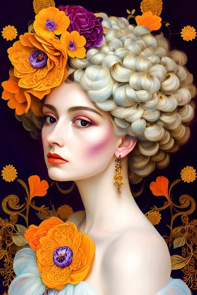 Chic, digital painting von Mariëlle Knops, Digital Art