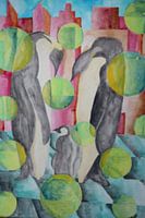 Pinguine in der Stadt