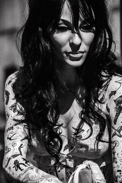 Tattoo girl by Ton de Koning