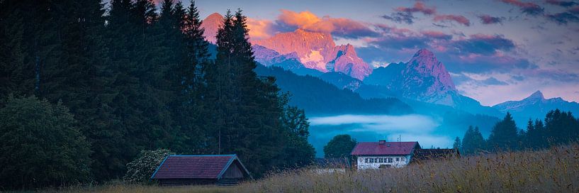 Panorama mit Zugspitze von Martin Wasilewski