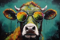 Cow with glasses