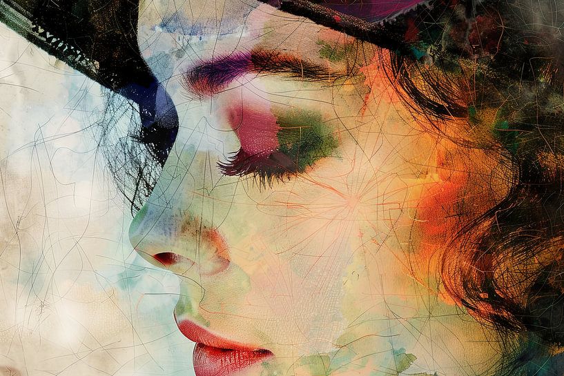 malerisches Frauenporträt von Egon Zitter