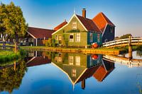 La maison Zaans à la lumière dorée