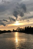 Sonnenuntergang an der Uferpromenade