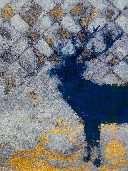 The blue deer von Gabi Hampe