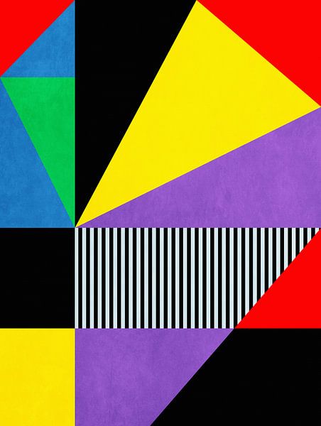 Verspielt - Mehrfarbiges Flugzeug von Georgia Chagas