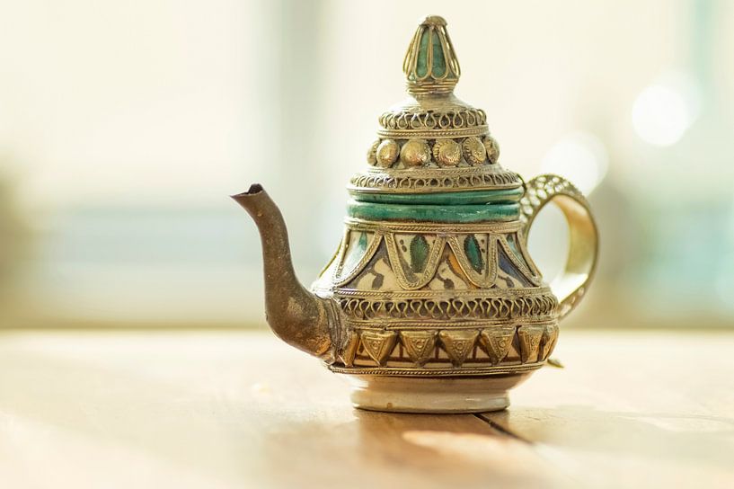 In oriental atmosphere ( oriental coffee pot/teapot in pastel colours) by Birgitte Bergman