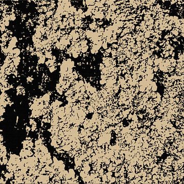 Natura Astratta. Abstract nature pattern in black and yellow IV by Dina Dankers