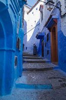 Alley in Chefchaouen, Morocco