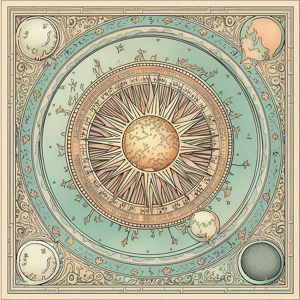 Malen Beruhigende Symmetrie | Gelassenheit von ARTEO Gemälde