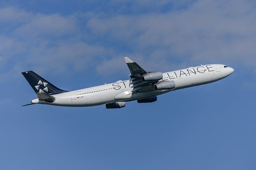 Lufthansa Airbus A340-300 in Star Alliance livery. by Jaap van den Berg
