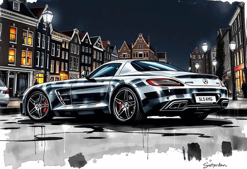Mercedes-Benz SLS AMG - Ville européenne par MIROKKU