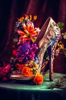 Flowery High Heels