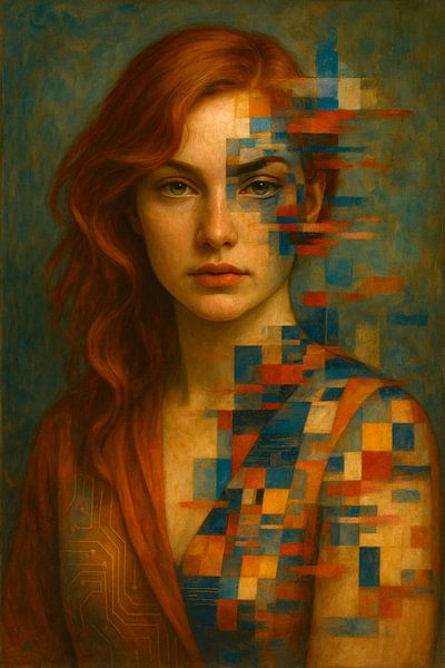 Porträt Das Mondrian Mirage von Moonheart Artworks