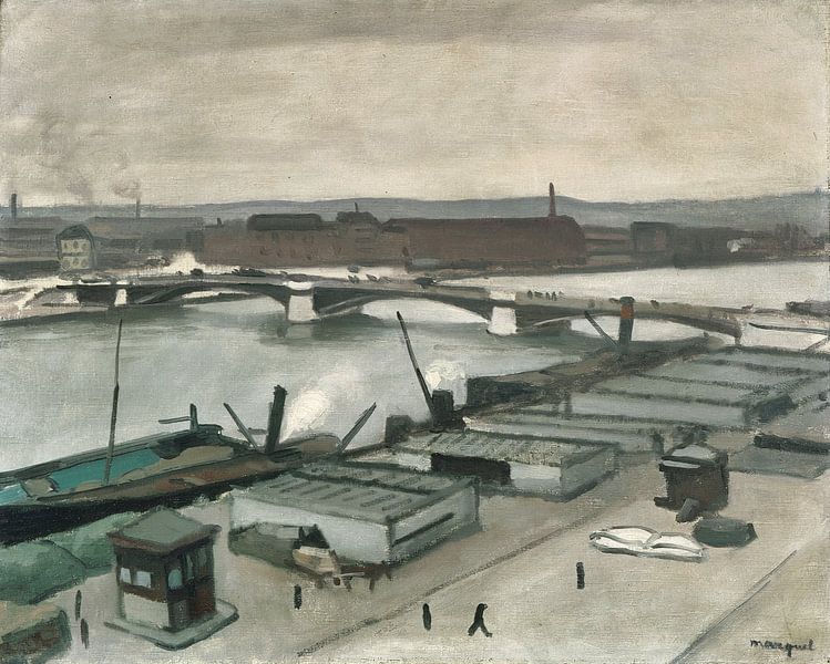 The Quays at Rouen, Albert Marquet, 1912 by Atelier Liesjes
