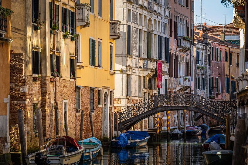 Everyday life on the canals in Venice. by Dieter Ludorf