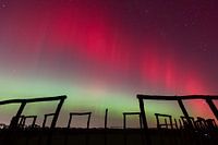 Nordlicht am Ringheiligtum Pömmelte