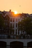 Sonnenuntergang über der Mageren Brücke