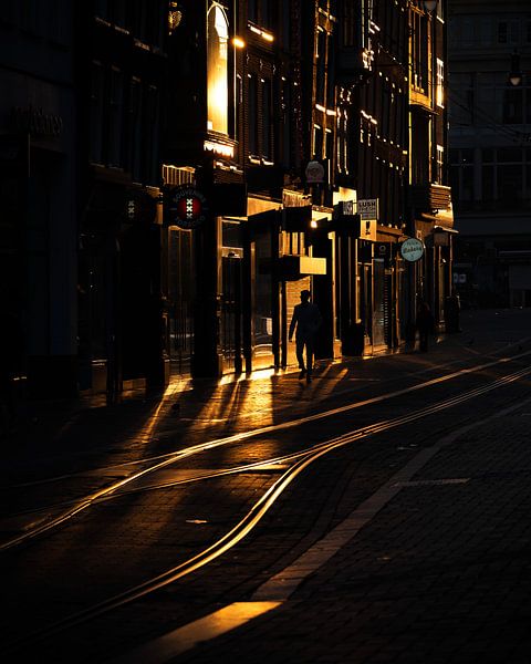 Leidsestraat at sunrise by Amsterdam Pixels