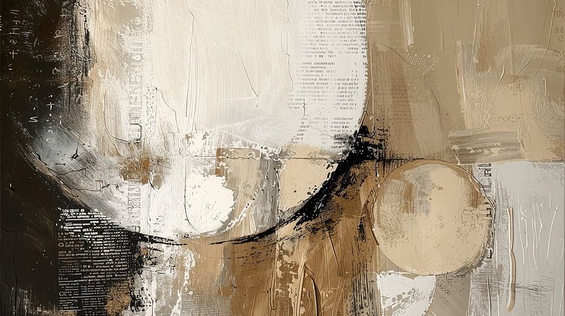 Modern und abstrakt im Wabi-Sabi-Stil von Japandi Art Studio