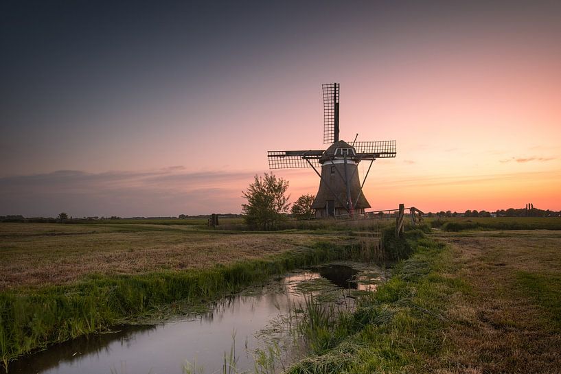 Windmühle &#039;t Zwaantje bei Sonnenuntergang von KB Design & Photography (Karen Brouwer)