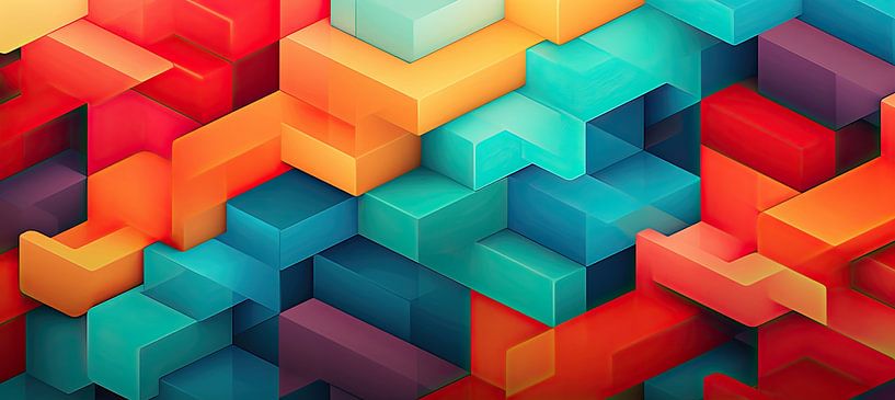 Geometrische Kunst 3036 von Wunderbare Kunst