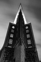 Das Chilehaus in schwarzeiß