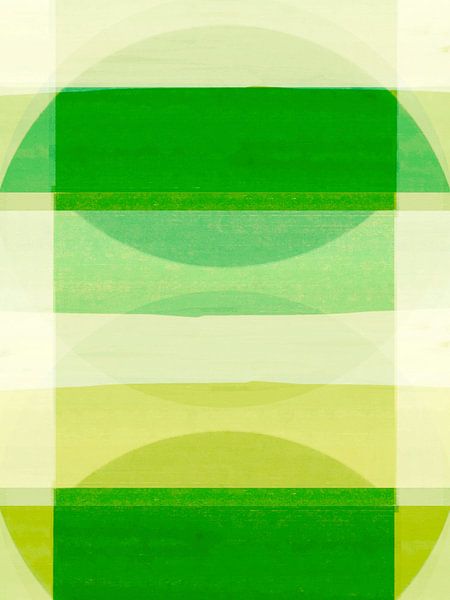 Abstrakte Organische Formen Sommer Grün von FRESH Fine Art