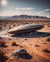 UFO crash in the desert