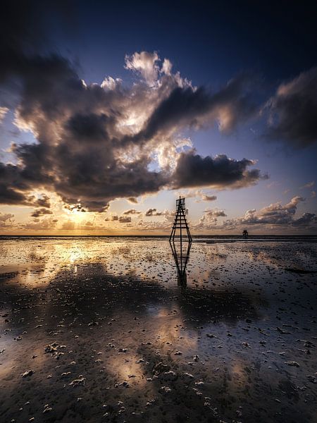 Engelsmanplaat dans la mer des Wadden par Eddy Westdijk