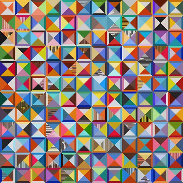 Several Color Squares by Angel Estevez
