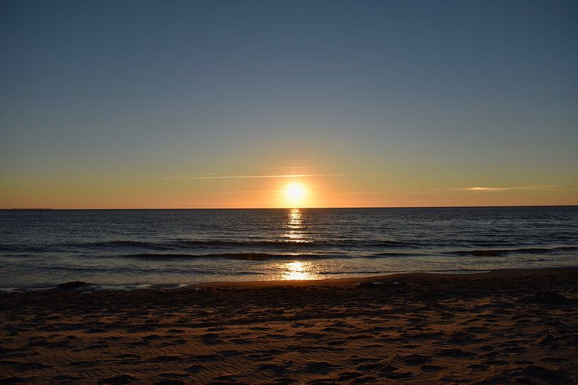 coucher de soleil sur la plage d'ameland par Kirsten Rebbers