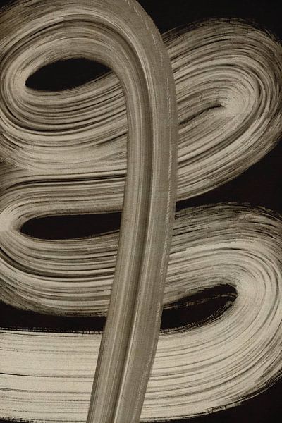 Beige Strokes No 4 by Treechild