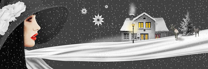 The lady and her winter scarf by Monika Jüngling