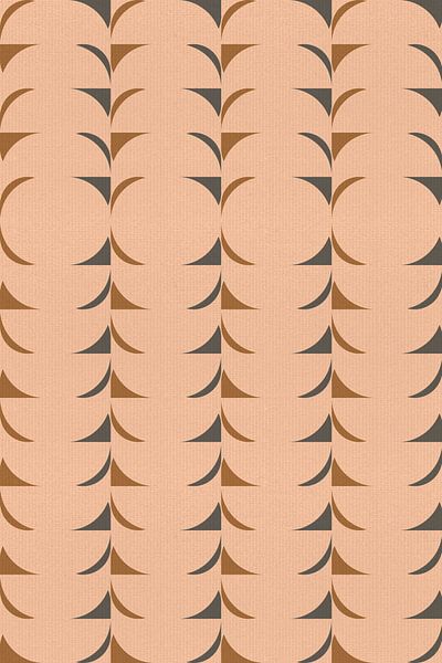 Retro-Geometrie. Moderne abstrakte geometrische Kunst im Vintage-Stil IV von Dina Dankers