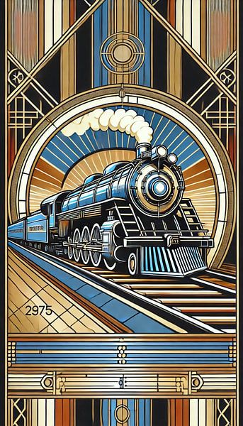 Art Deco Steam Train by Eric Nagel