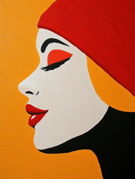 Portret van vrouw van Franka Poulain