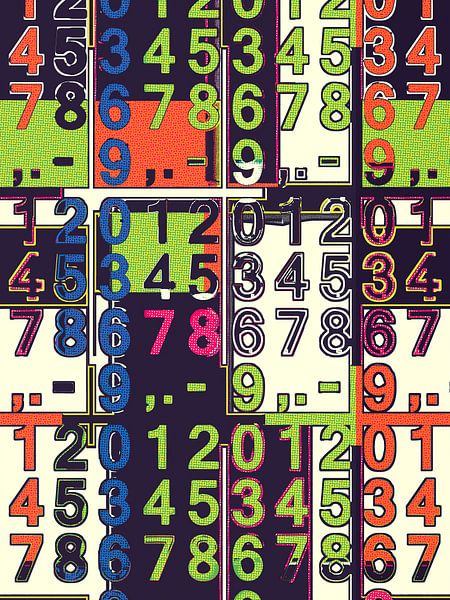 Zahlen No.10 bunt von L.A.B.