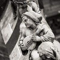 The air arch statues or spouts of St. John's Cathedral in 's-Hertogenbosch,